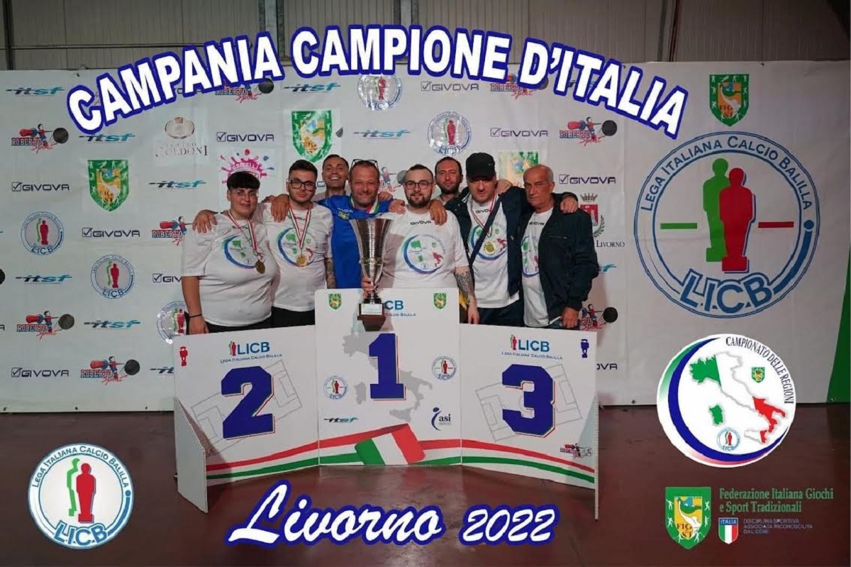 La Campania torna a vincere il Campionato delle Regioni di Calcio Balilla