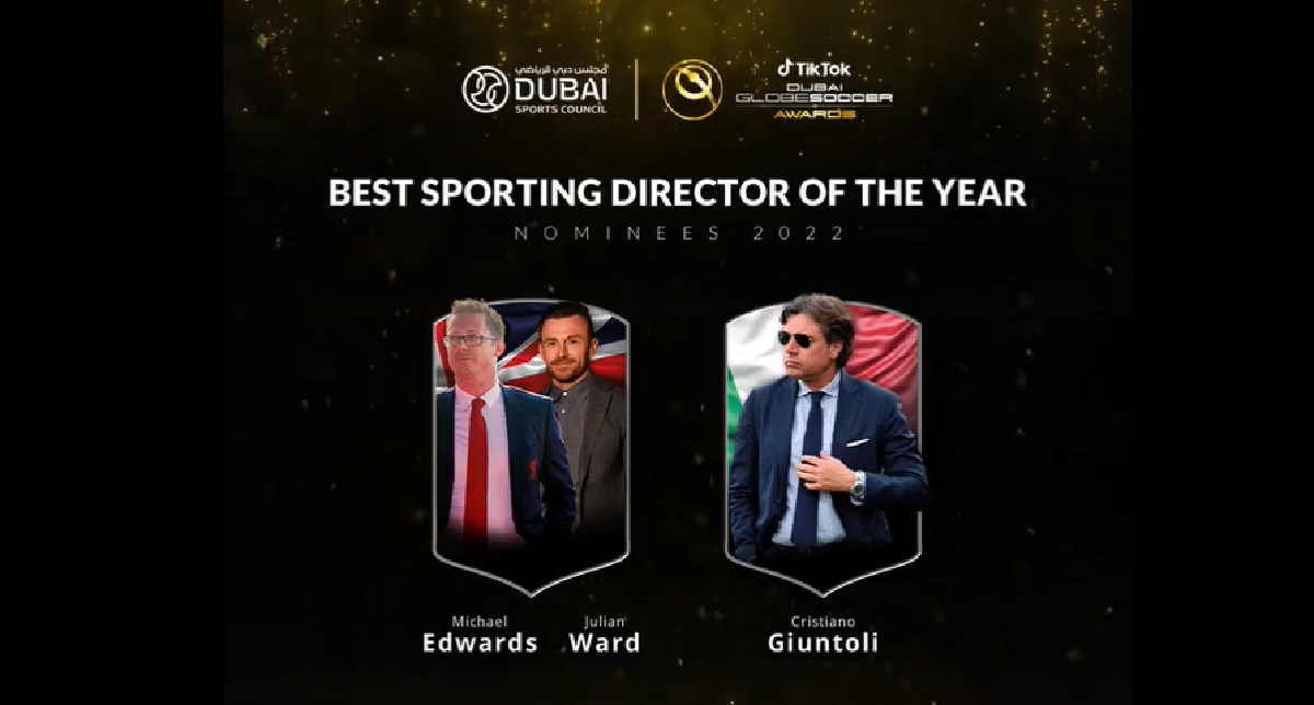 Globe Soccer Awards, Giuntoli tra i candidati come miglior ds al mondo