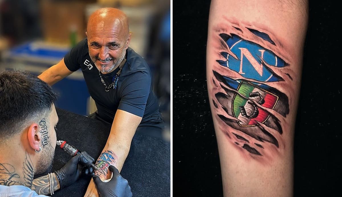 Spalletti, un tatuaggio da brividi per il terzo scudetto del Napoli